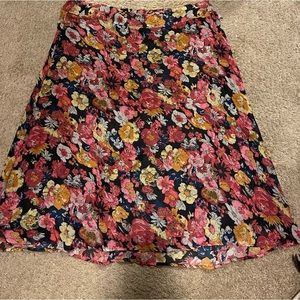 Floral maxi skirt